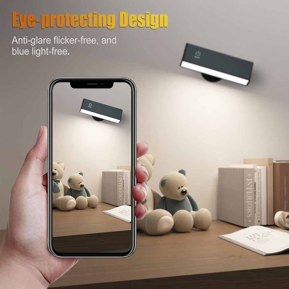 Rechargeable 360° Magnetic Wall Sconce & Portable Flashlight (2-Pack)