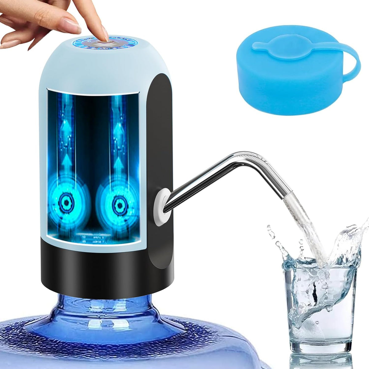 Portable USB Rechargeable Electric Water Pump for 3-5 Gallon Jugs