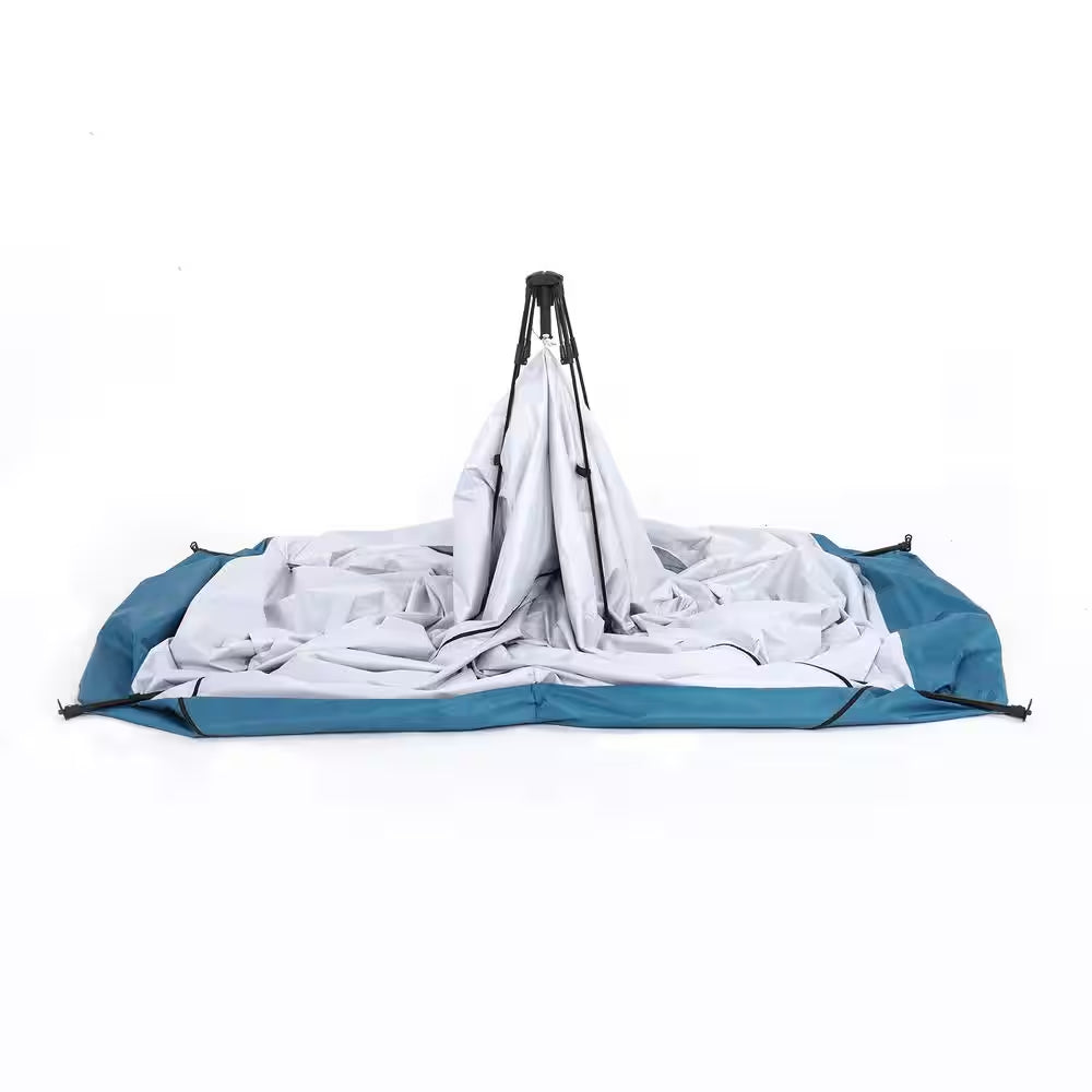 Portable 2-Person Pop-Up Privacy Tent | Blue Camp Changing Room & Shower Shelter