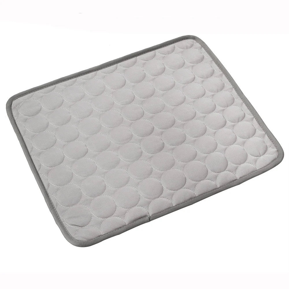 Portable Ice Silk Pet Cooling Mat | Summer Travel Bed for Camp Dogs & Cats