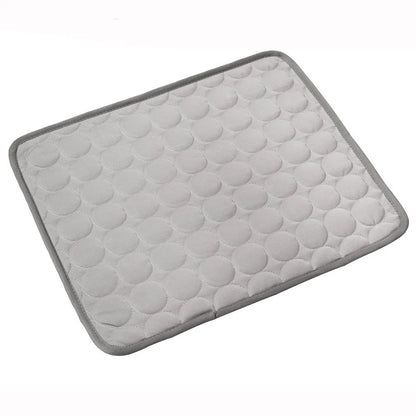 Portable Ice Silk Pet Cooling Mat | Summer Travel Bed for Camp Dogs & Cats