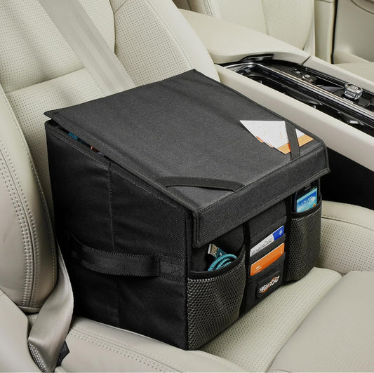 Front Seat Car Office Organizer & Mobile Desk | Truck & Van Storage with Filing Dividers