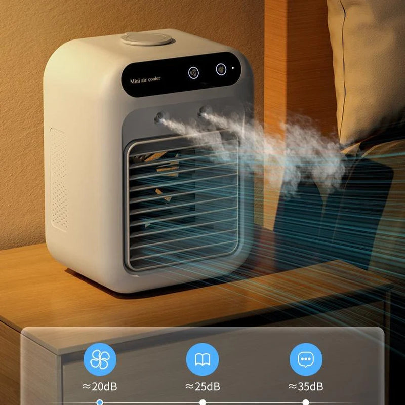 Personal Evaporative Air Cooler & Humidifier | Portable AC Fan for Van Life & Camping