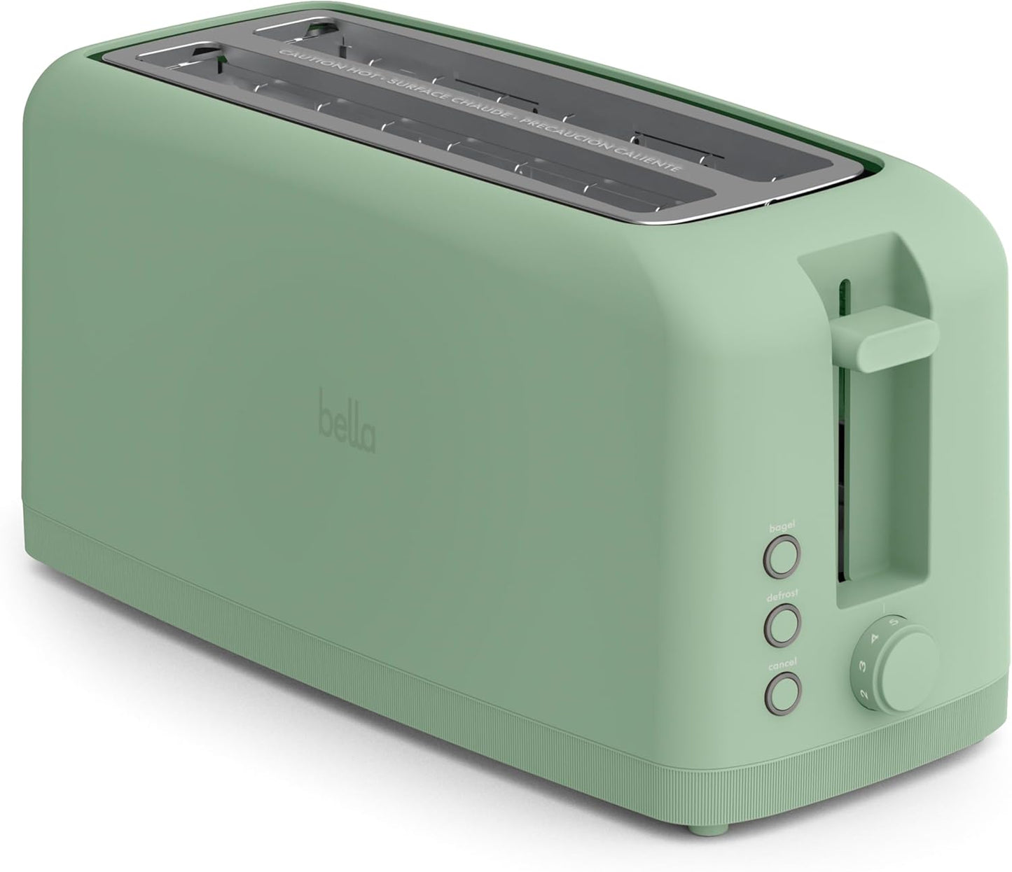 Ultra-Slim 2-Slice Long Slot Toaster | Space-Saving RV & Camper Kitchen (Surf) 900 Watt
