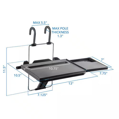 Height Adjustable Steering Wheel & Headrest Laptop Tray | Ergonomic Mobile Car Desk