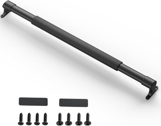 Adjustable RV Screen Door Handle & Grab Bar | Heavy-Duty Camper Door Protector (Black)
