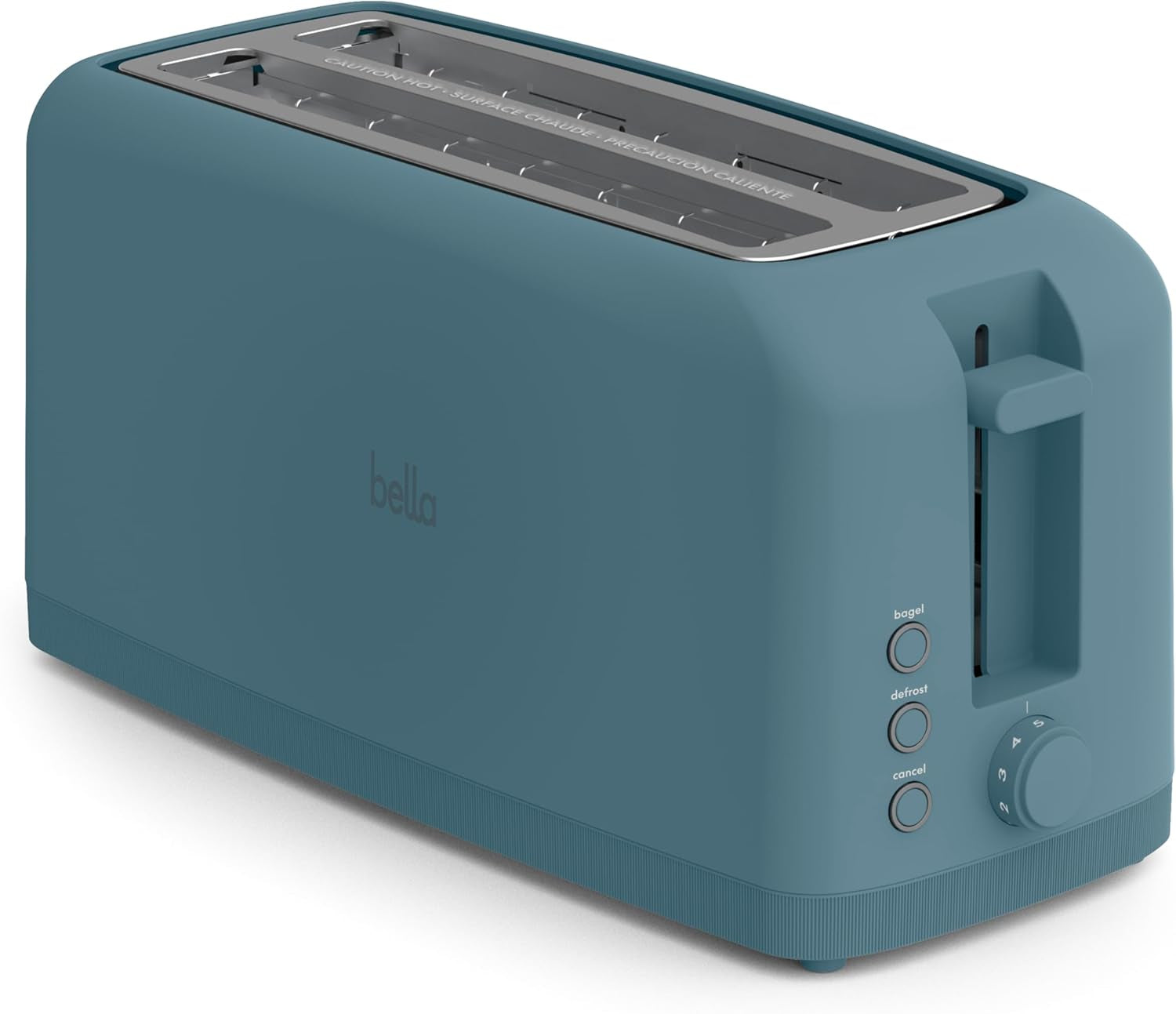 Ultra-Slim 2-Slice Long Slot Toaster | Space-Saving RV & Camper Kitchen (Surf) 900 Watt
