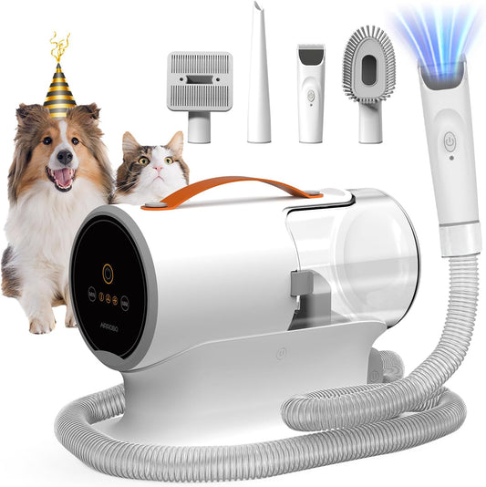 5-in-1 Ultra-Quiet Pet Grooming Vacuum & Shedding Kit (2L)