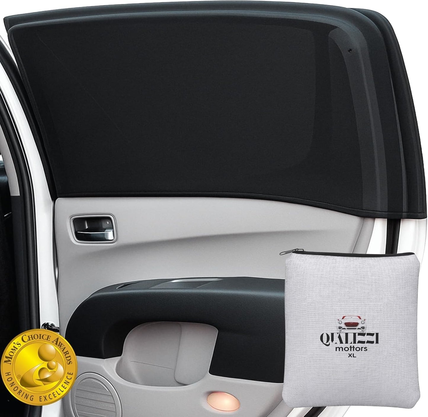 2-Pack Breathable Truck Window Sun Shades | Slip-On Mesh Bug Screen & Heat Shield