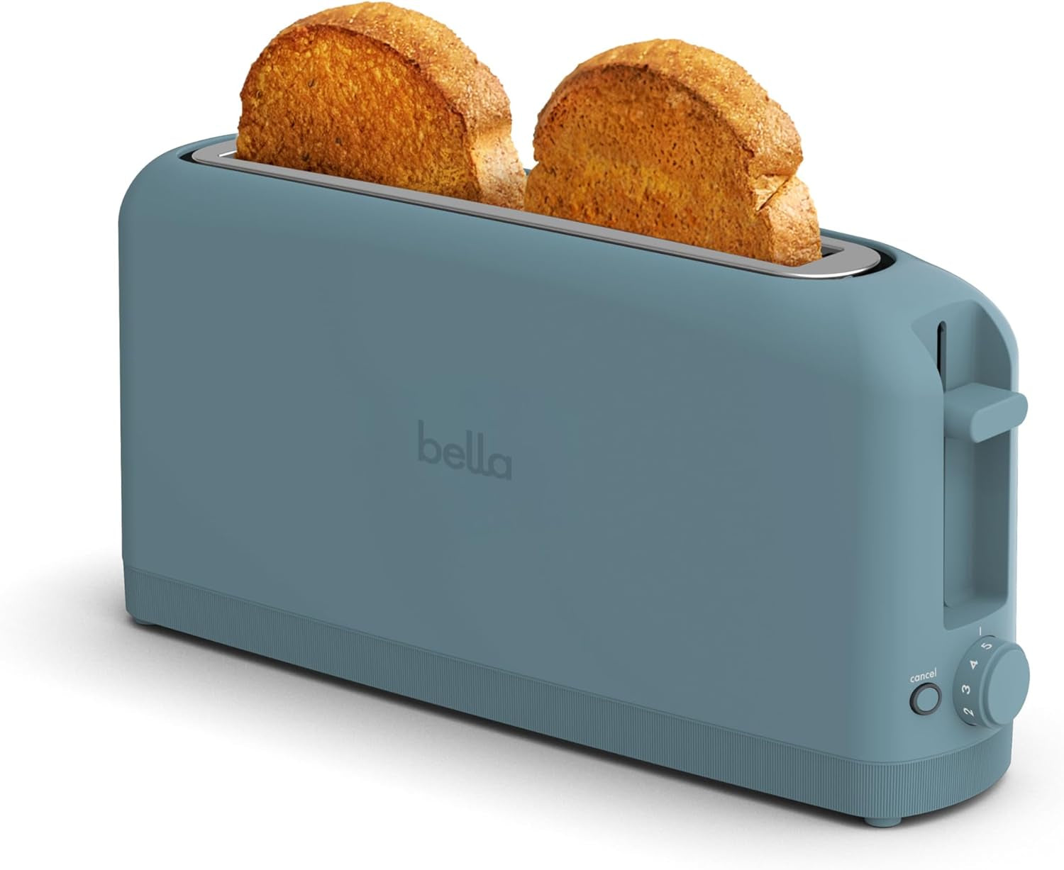 Ultra-Slim 2-Slice Long Slot Toaster | Space-Saving RV & Camper Kitchen (Surf) 900 Watt