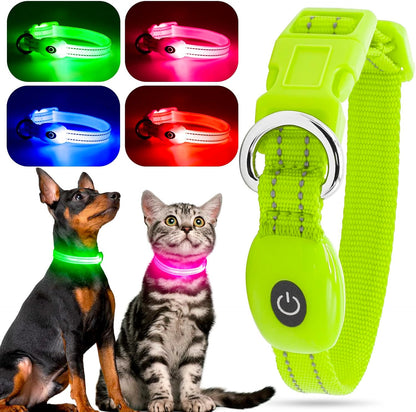 Bright Trails LED Glowing Dog Collar – USB Rechargeable & Weatherproof Safety Light