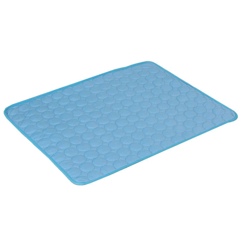 Portable Ice Silk Pet Cooling Mat | Summer Travel Bed for Camp Dogs & Cats