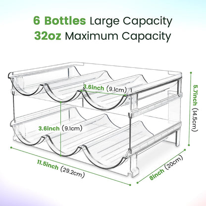 2-Pack Stackable Water Bottle Organizer | Space-Saving RV Cabinet Storage