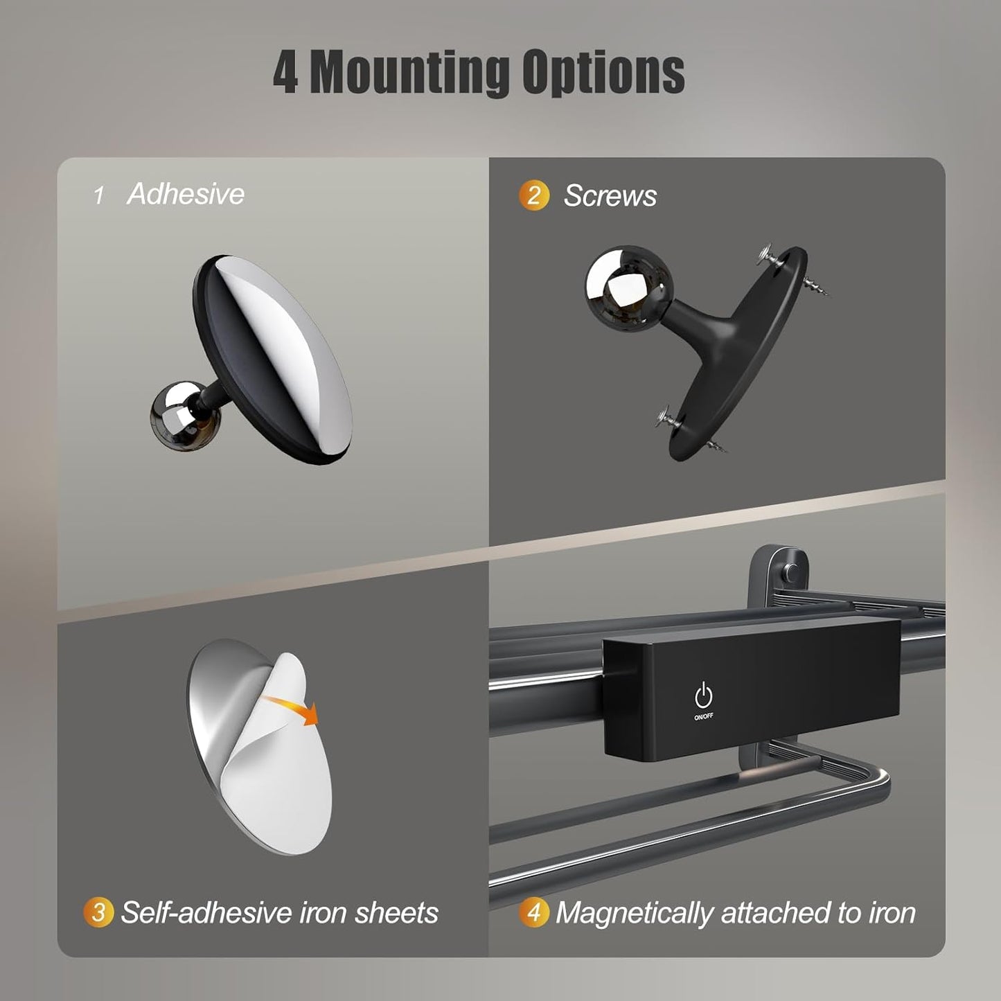 Rechargeable 360° Magnetic Wall Sconce & Portable Flashlight (2-Pack)
