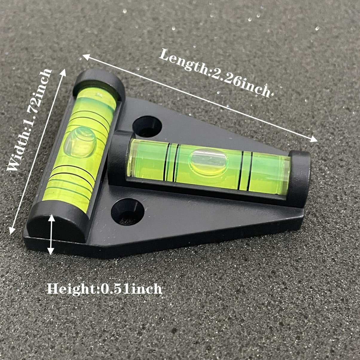 4-Pack Magnetic T-Type RV Levelers | 2-Way Mount Camper Bubble Levels