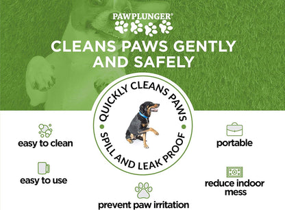 No-Mess Portable Dog Paw Washer & Plunger Cup