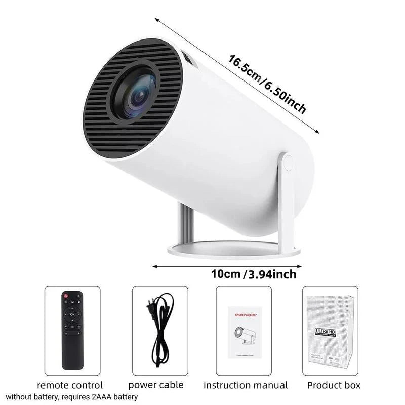 Smart Portable Outdoor Projector | WiFi & Bluetooth Movie Nights for Van Life and Camping