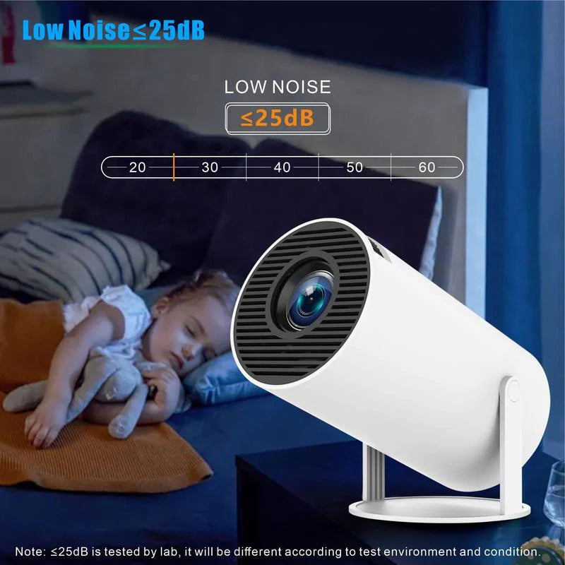Smart Portable Outdoor Projector | WiFi & Bluetooth Movie Nights for Van Life and Camping