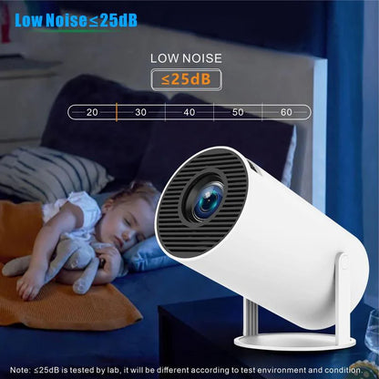 Smart Portable Outdoor Projector | WiFi & Bluetooth Movie Nights for Van Life and Camping