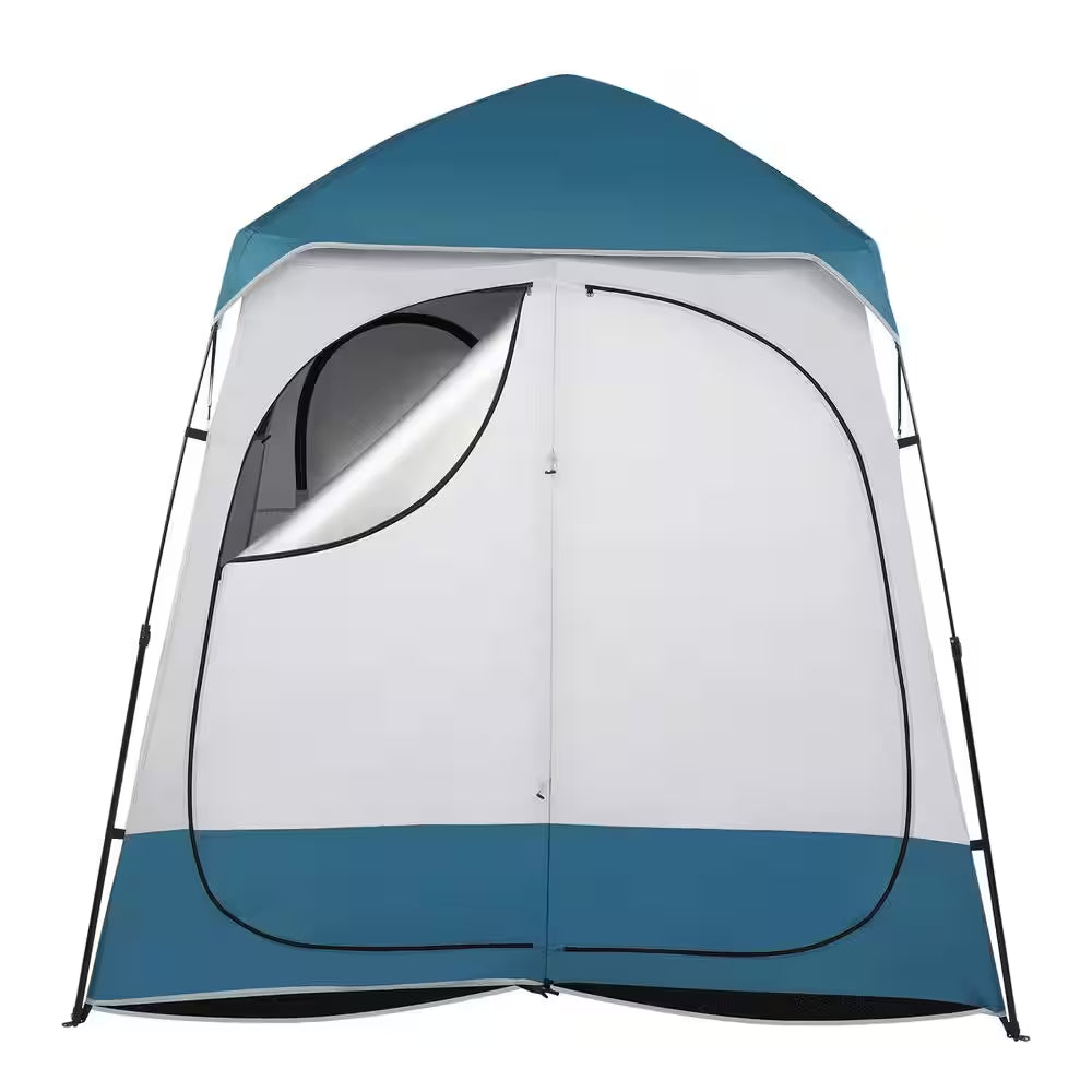 Portable 2-Person Pop-Up Privacy Tent | Blue Camp Changing Room & Shower Shelter
