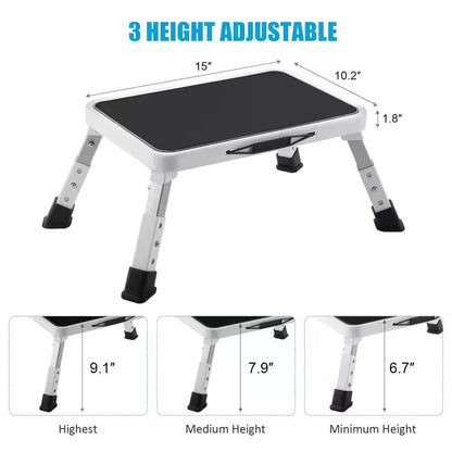 1 .25 Ft. Metal Folding Work Platform with Non-Slip Platform, 330 Lbs. Load Capacity