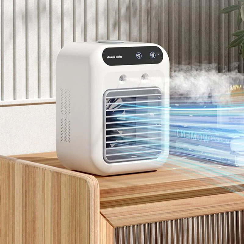 Personal Evaporative Air Cooler & Humidifier | Portable AC Fan for Van Life & Camping
