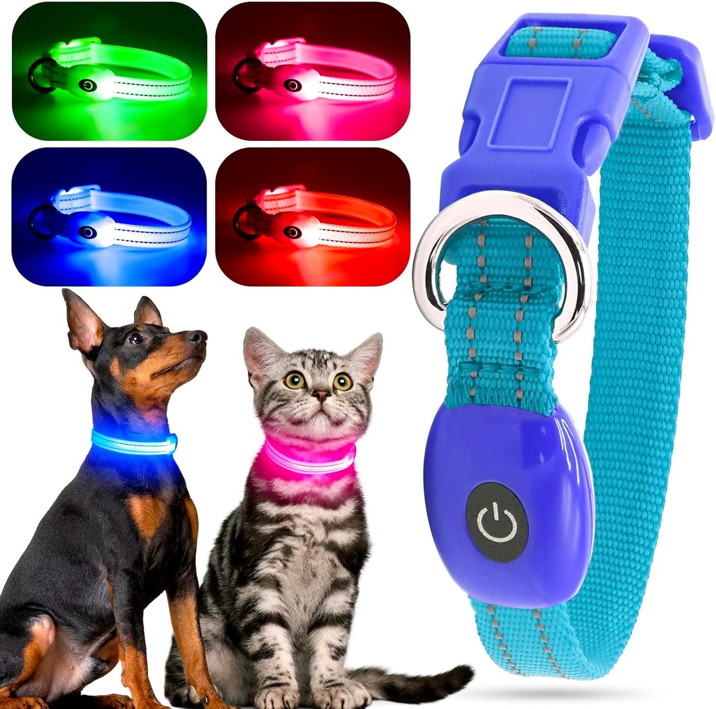 Bright Trails LED Glowing Dog Collar – USB Rechargeable & Weatherproof Safety Light