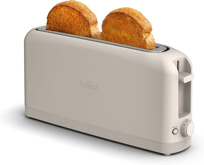 Ultra-Slim 2-Slice Long Slot Toaster | Space-Saving RV & Camper Kitchen (Surf) 900 Watt