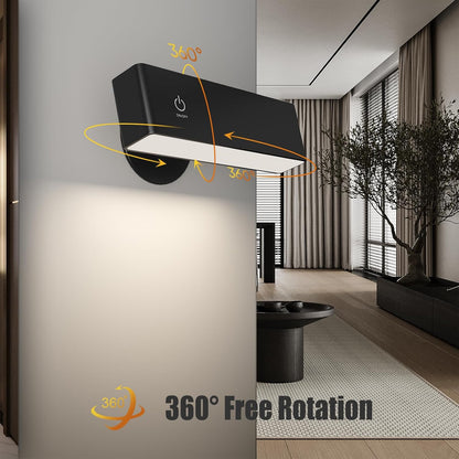 Rechargeable 360° Magnetic Wall Sconce & Portable Flashlight (2-Pack)
