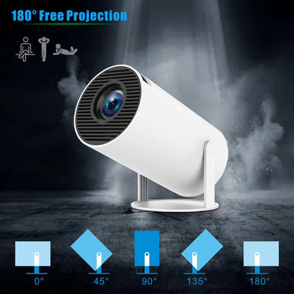 Smart Portable Outdoor Projector | WiFi & Bluetooth Movie Nights for Van Life and Camping