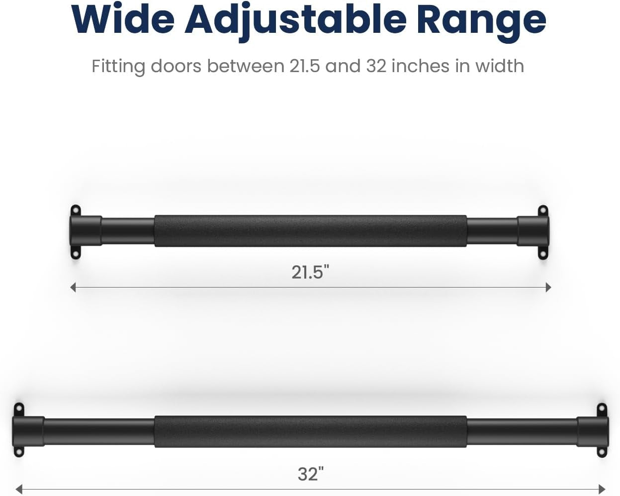 Adjustable RV Screen Door Handle & Grab Bar | Heavy-Duty Camper Door Protector (Black)
