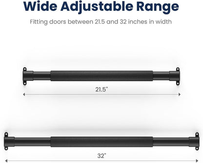 Adjustable RV Screen Door Handle & Grab Bar | Heavy-Duty Camper Door Protector (Black)